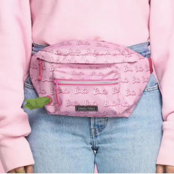 NWOT Canada Pooch X Barbie Dog Walking Fanny Pack - Picture 1 of 11